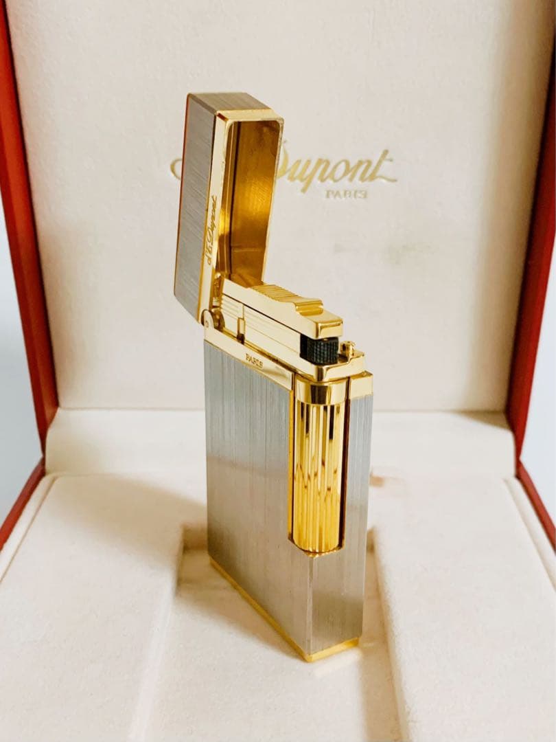 S.T.Dupont デュポン ガスライター ライン2 ヘアライン 16841