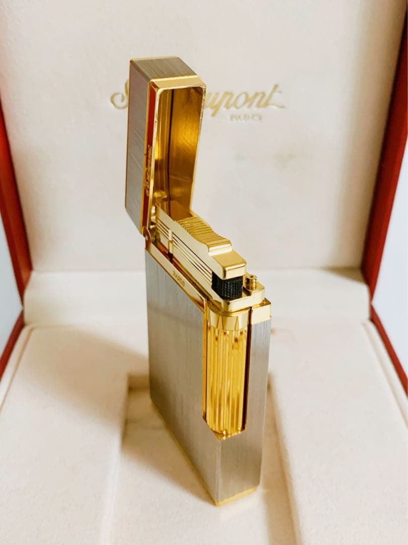 S.T.Dupont デュポン ガスライター ライン2 ヘアライン 16841