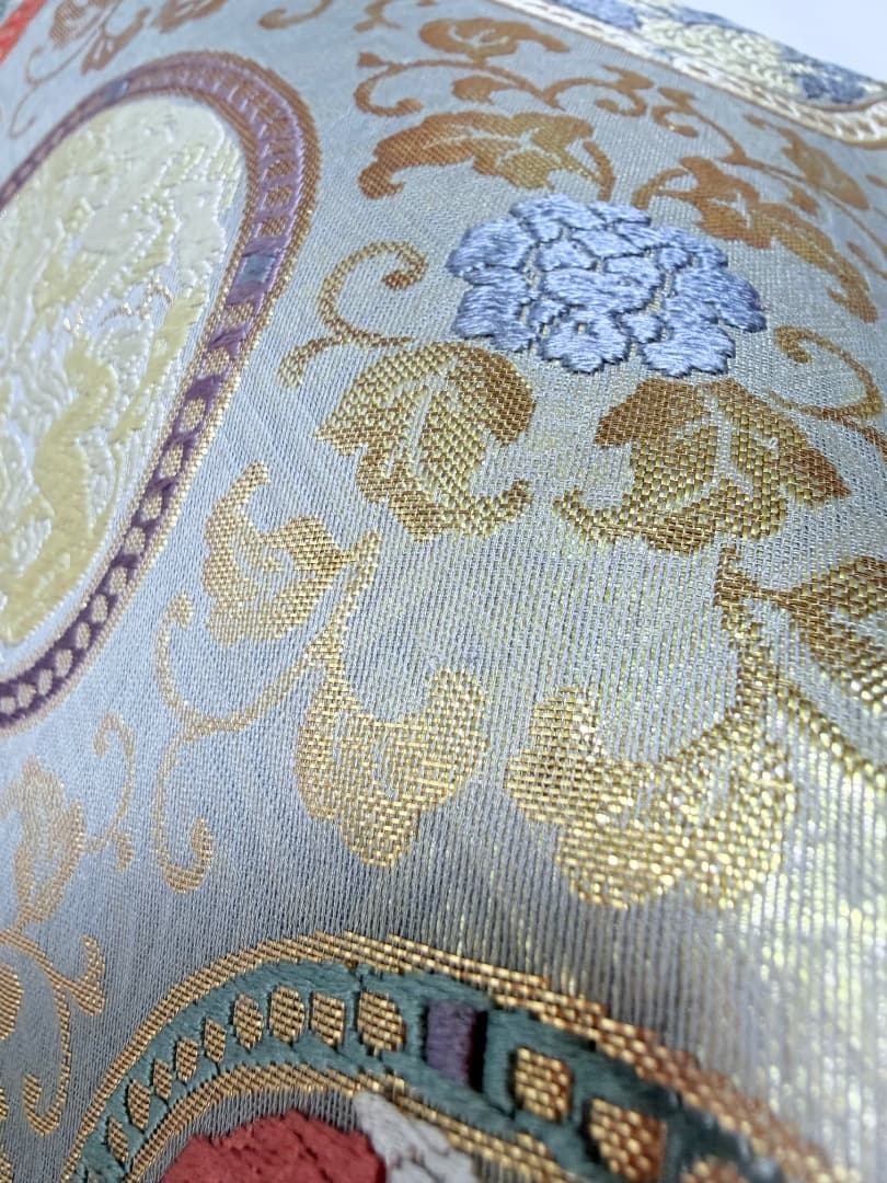 高級 袋帯 正絹 六通柄 龍村美術織物 唐織 訪問着 色無地 留袖 約90万