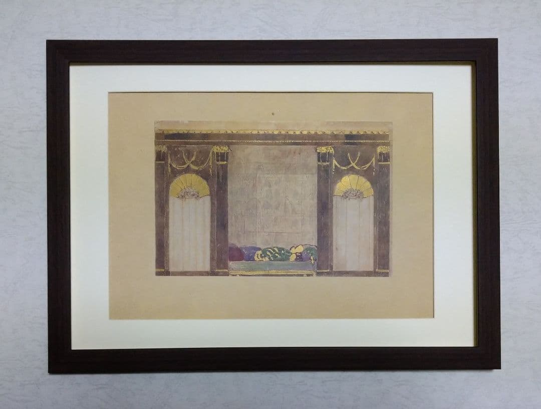 bbフランス ア―ル・デコのポショワ−ル版画