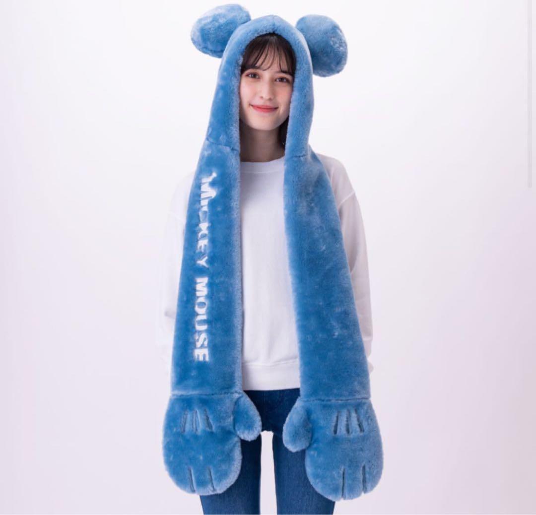 ディズニーファンキャップマフラー青 - メルカリ