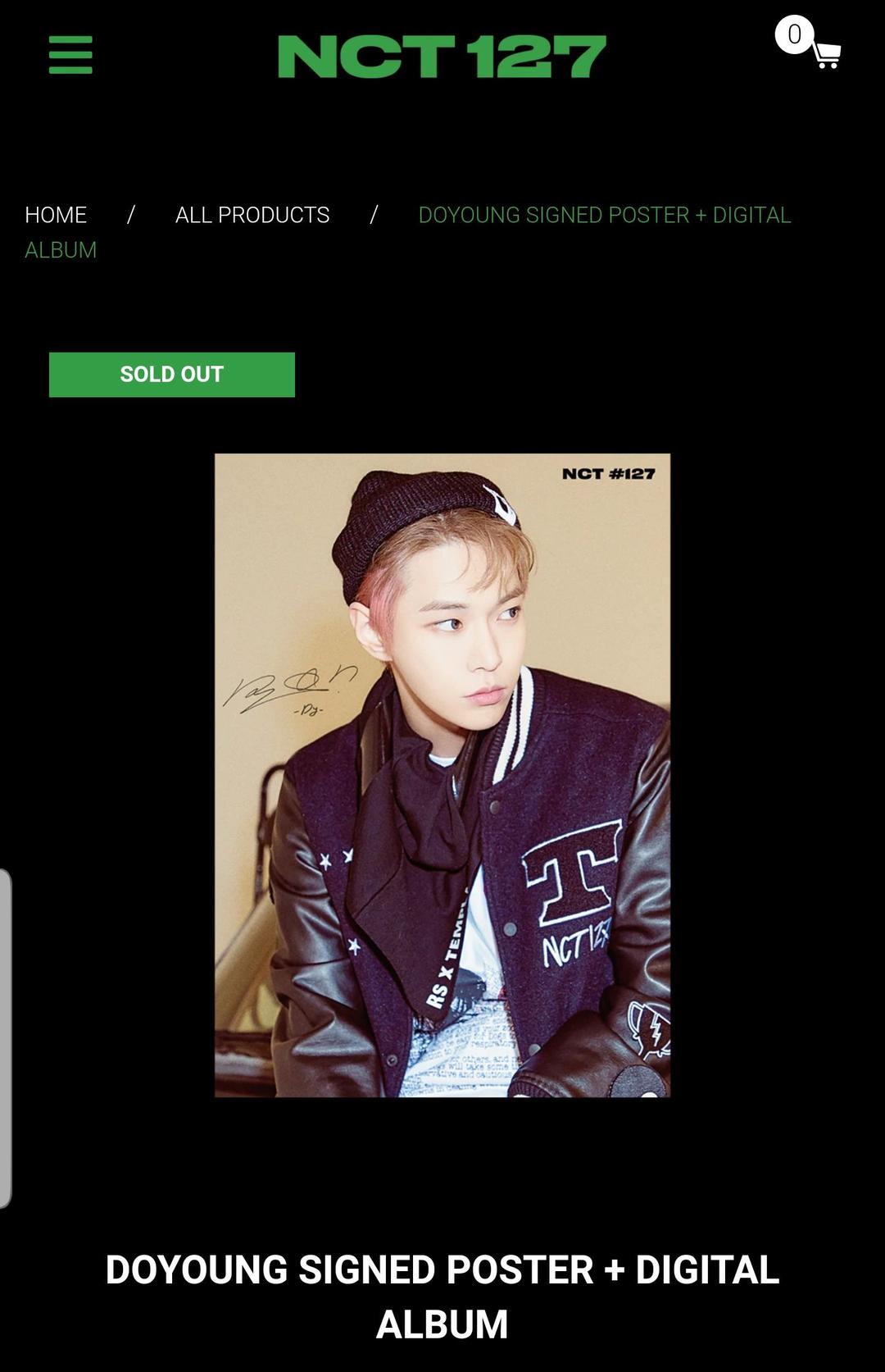 nct127 ドヨン nct neo zone md 直筆 サイン ポスター - メルカリ