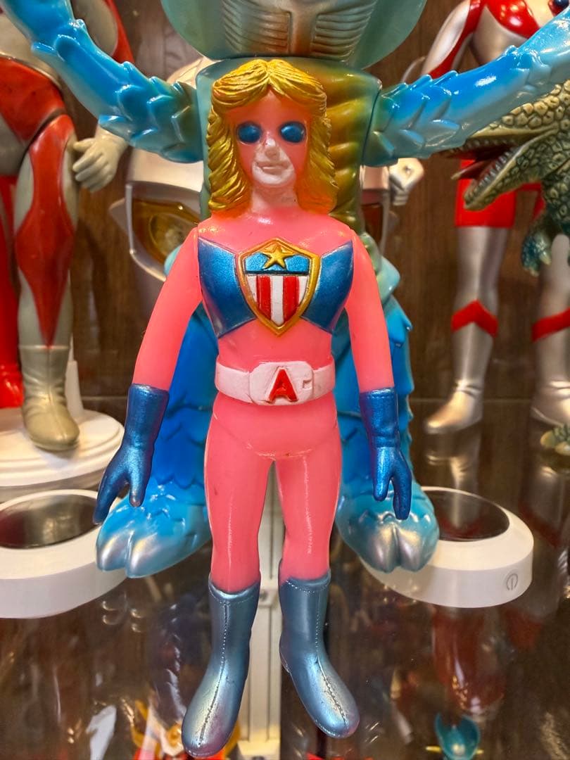 当時物】バトルフィーバーJ ポピー ソフビ 5体セット 昭和レトロ 特撮