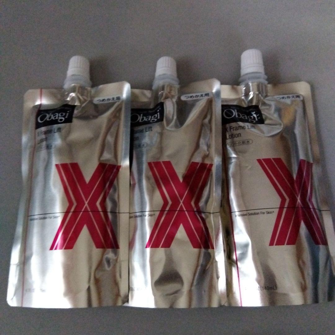 オバジX フレームリフトローション ［化粧水］詰替え用140ml ３本 オバジX フレームリフト ローション つめかえ用140ml | サンドラッグ