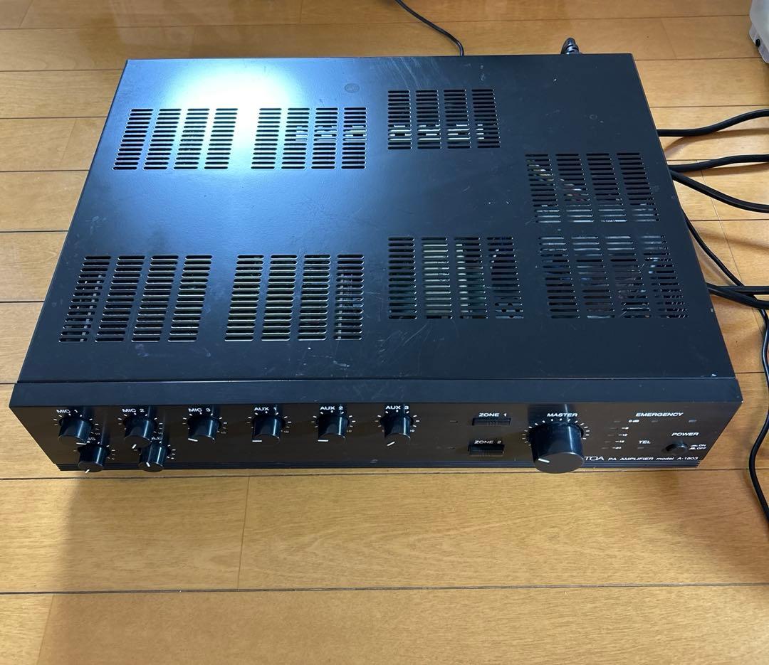 TOA PA AMPLIFIER model A-1803 PAアンプ トーア - メルカリ