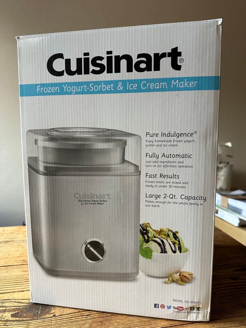 新品同様 Cuisinart アイスクリームメーカー ICE-30BCP1 Pure Indulgence Frozen Yogurt-Sorbet & Ice Cream Maker - Cuisinart
