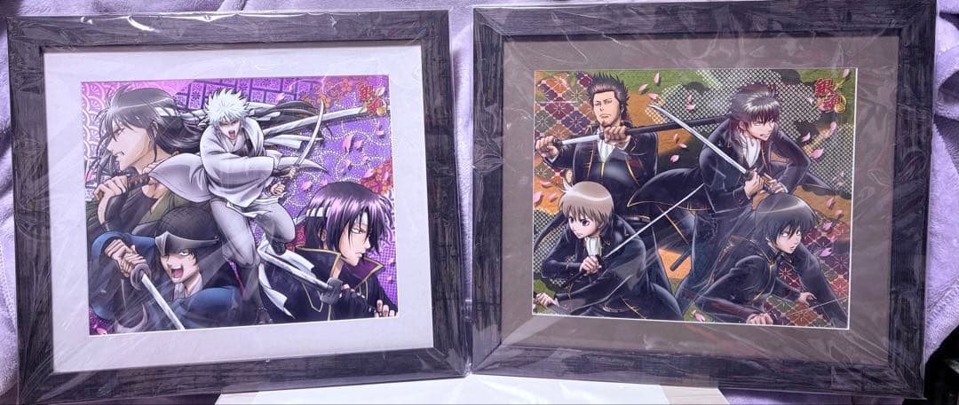 銀魂 攘夷志士、新撰組　複製原画2点　坂田銀時 土方十四郎 沖田総悟 銀魂 攘夷志士、新撰組 複製原画2点 坂田銀時 土方十四郎 沖田総悟