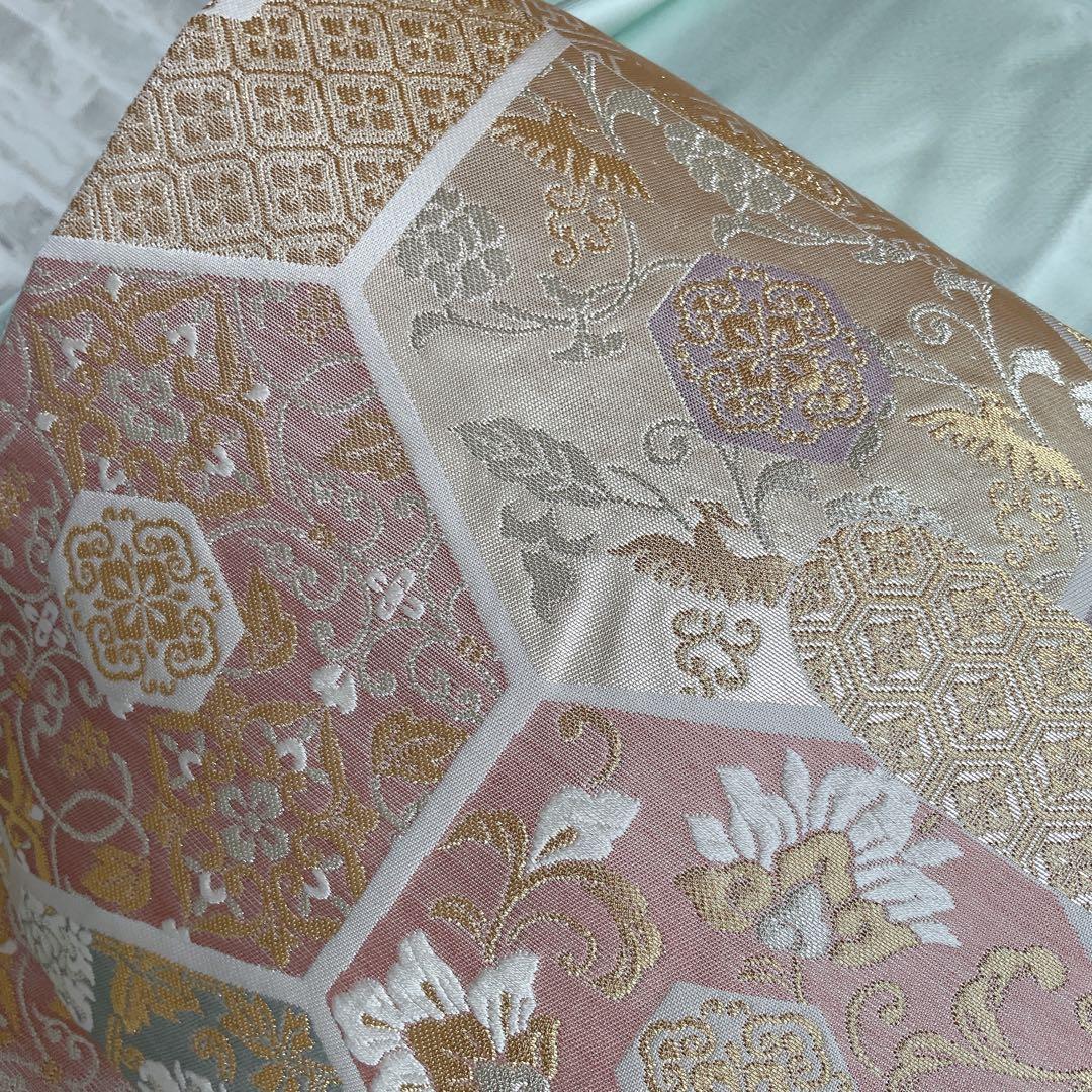 訪問着 フルセット 桜の木 花筏 綸子 入学式 卒業式 春めく 着物 Q5