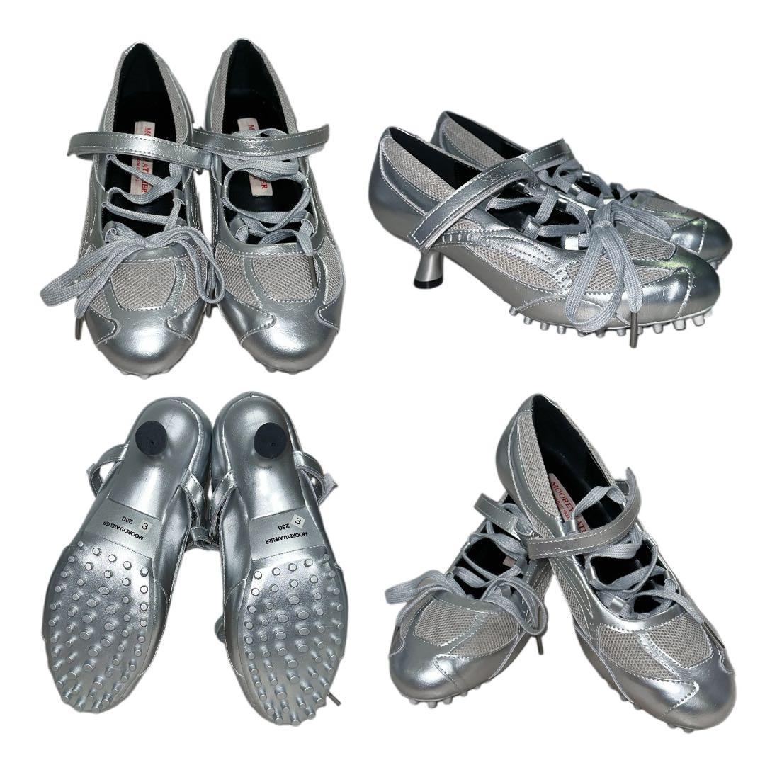 シルバー ミュール ボウリングシュース バレーコア メリージェン 23cm シルバー ミュール ボウリングシュース バレーコア メリージェン 23cm