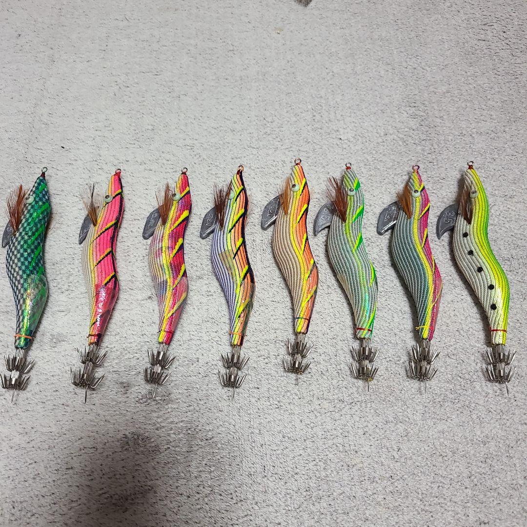 餌木猿3.5号　中古8点セット 林釣漁具製作所/HAYASHI 餌木猿 ノーマル 3.5号 1,2,3,4,5,6,7,8,9,10