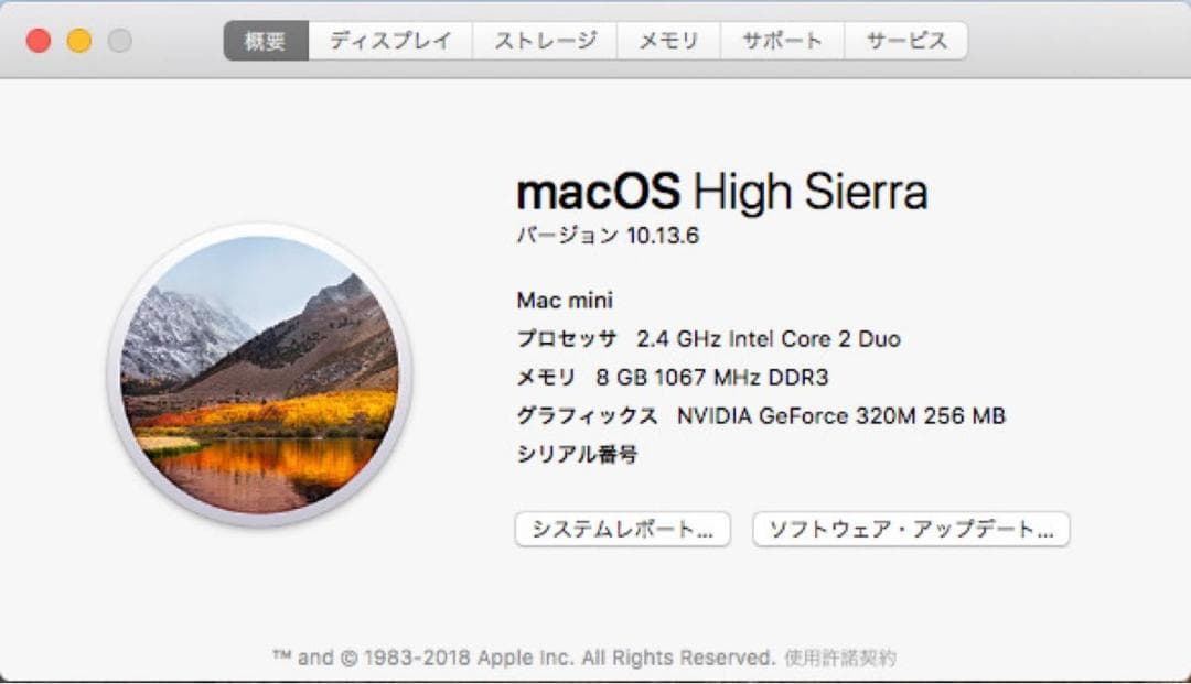 Mac mini 2010 2.4GHz SSD512GB メモリ8GB