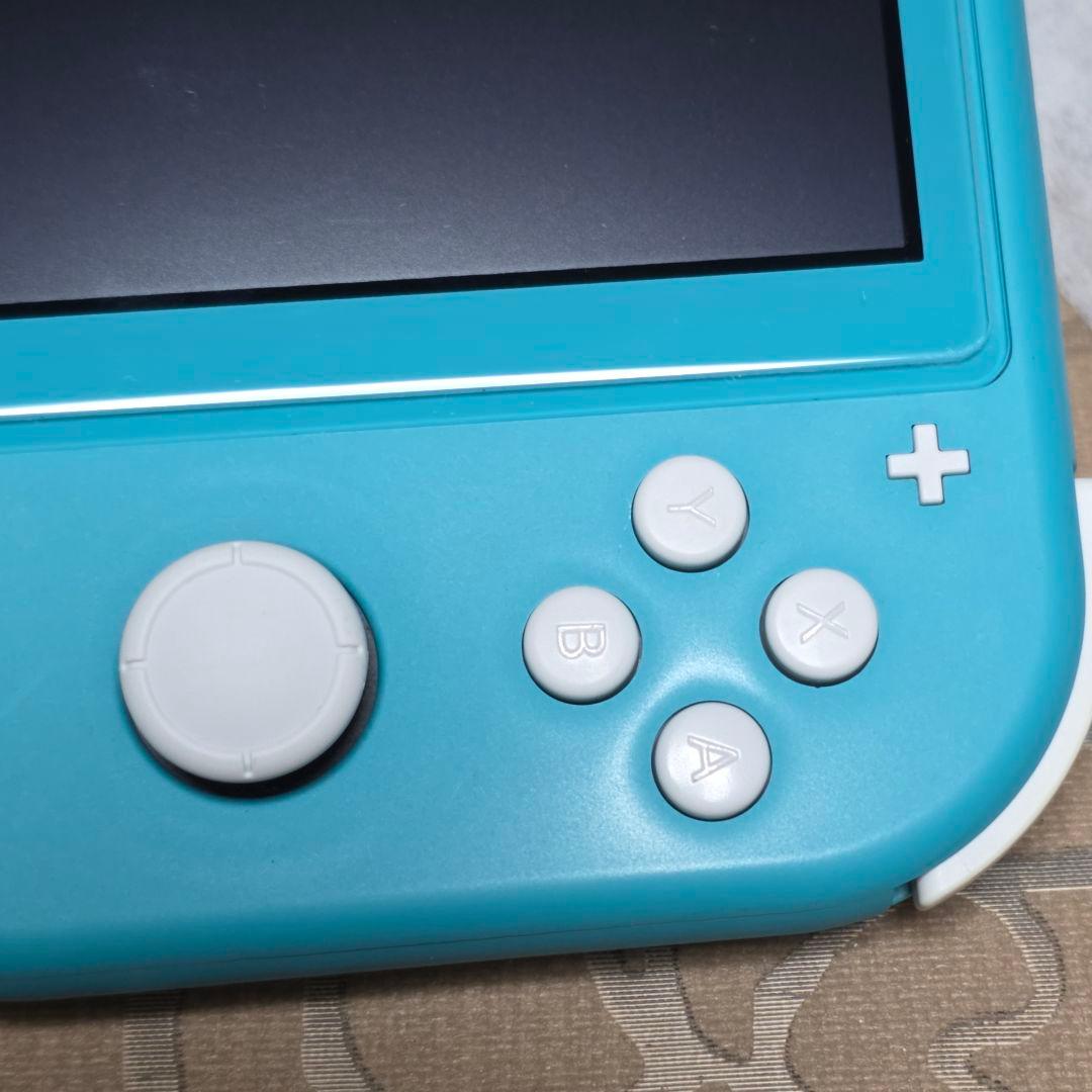 switch lite ターコイズ 本体のみ microSD +1000円 - メルカリ