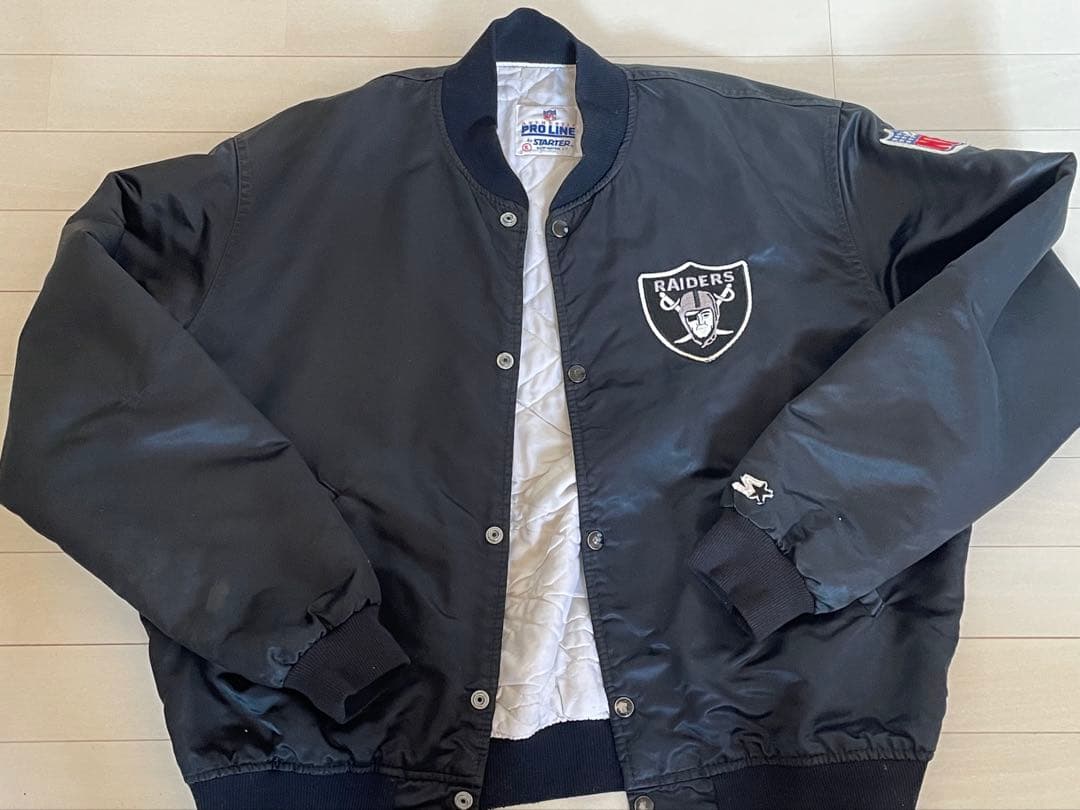 RAIDERS STARTERスタジャン USA製 ブラックXL 80's - メルカリ