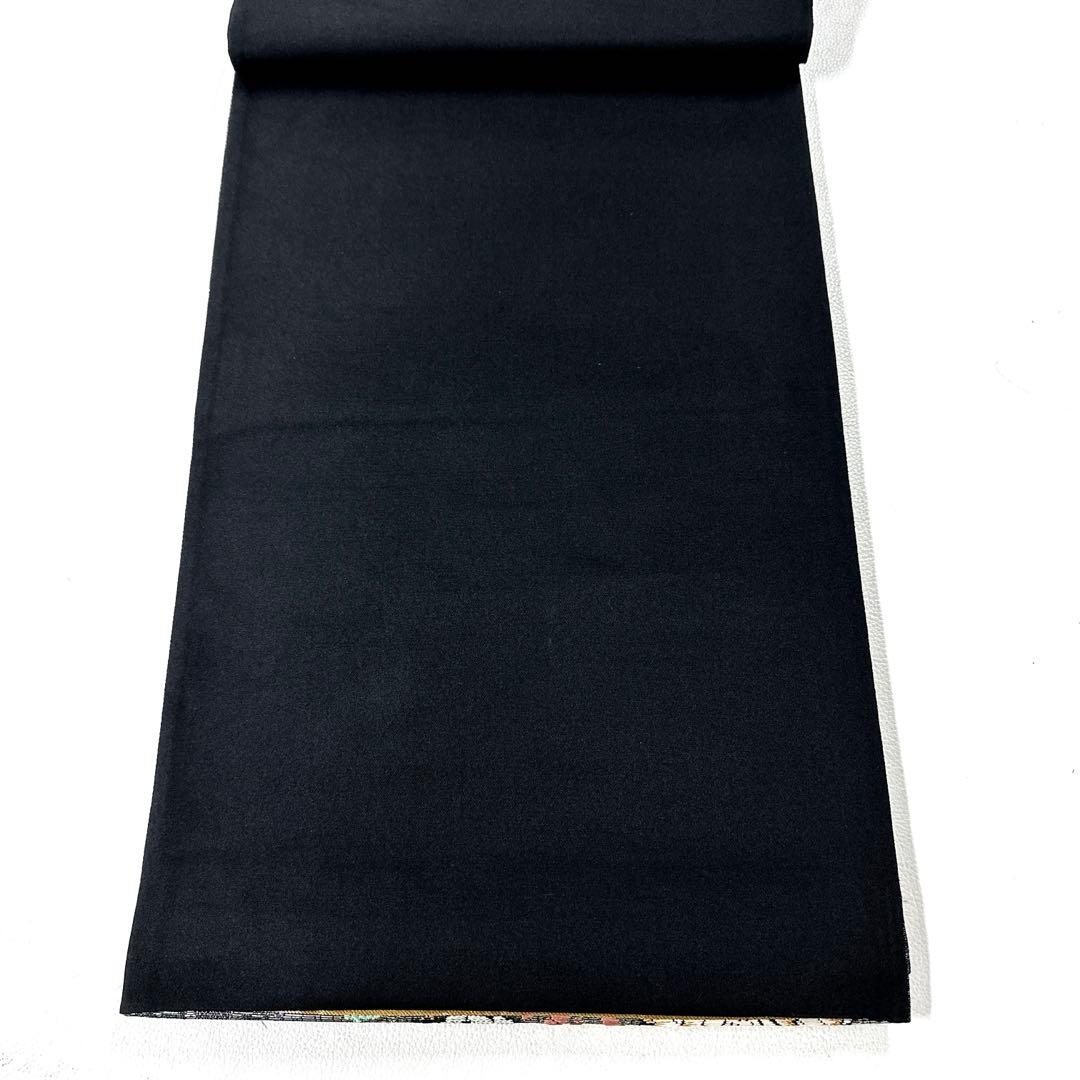 帯6394 ○田村星謹製 高級 正絹 吟遊辻ヶ花龍田川文 六通 袋帯 兎