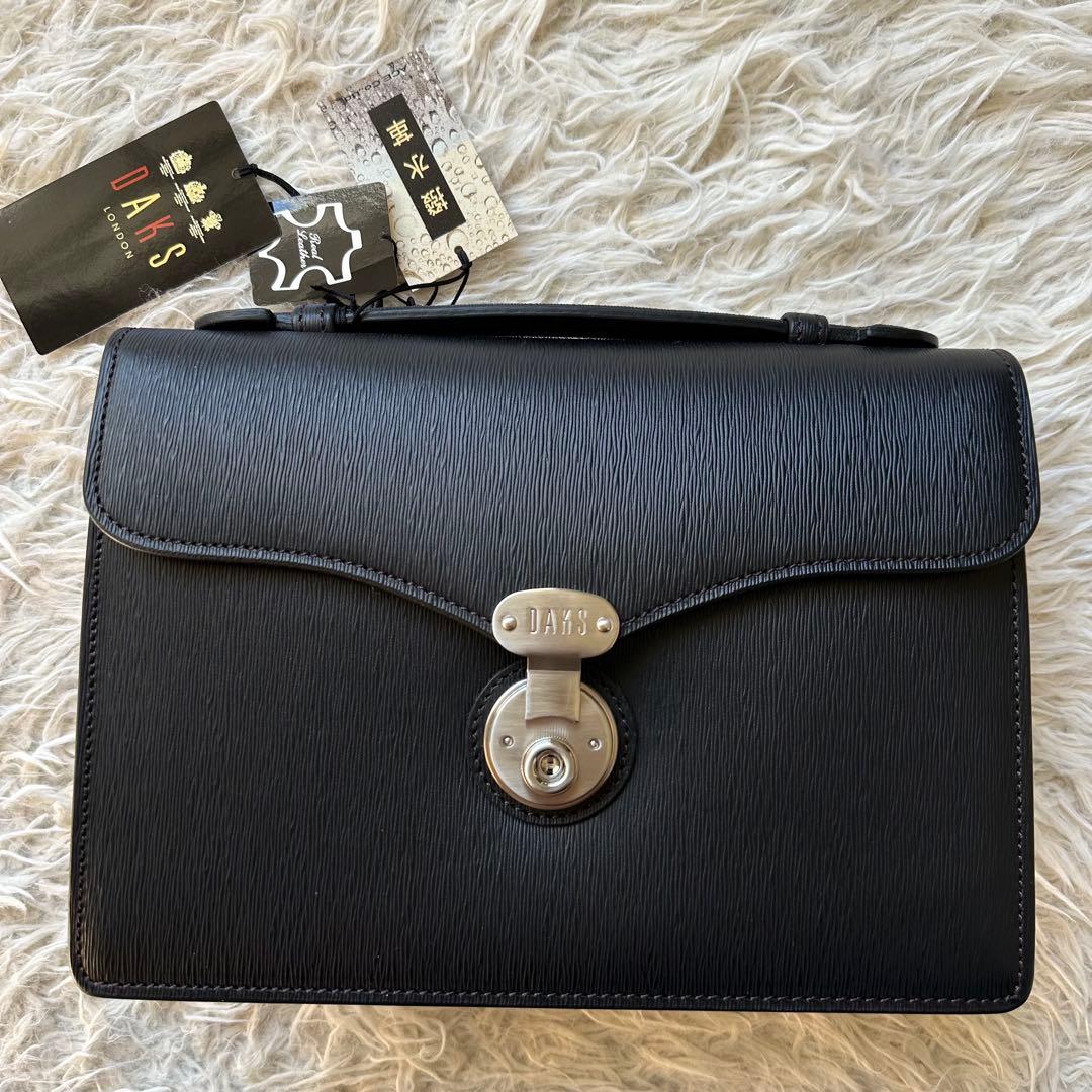 新品未使用　DAKS 本革　レザー　黒　セカンドバッグ　クラッチ　ダレス　日本製 楽天市場】ダックス セカンドバッグ DAKS ハンドバッグ ビジネスバッグ