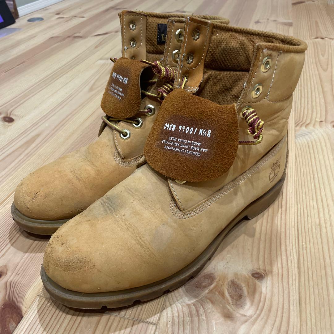 Timberland ベージュ ワークブーツ - メルカリ