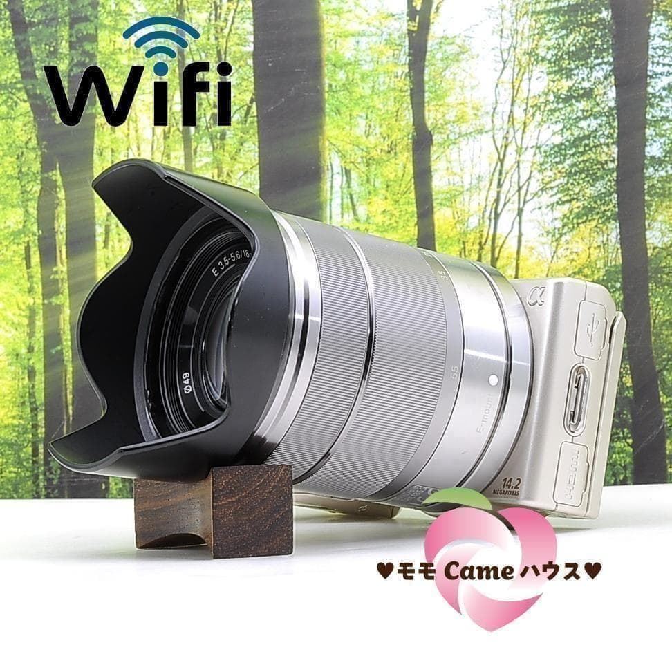 スマホ転送セット☆ソニー NEX-5☆動画撮影もGood☆珍しいゴールド