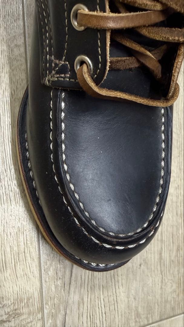 レッドウイングモックトゥブーツ9874 71/2（25.5cm ブラック犬タグ）