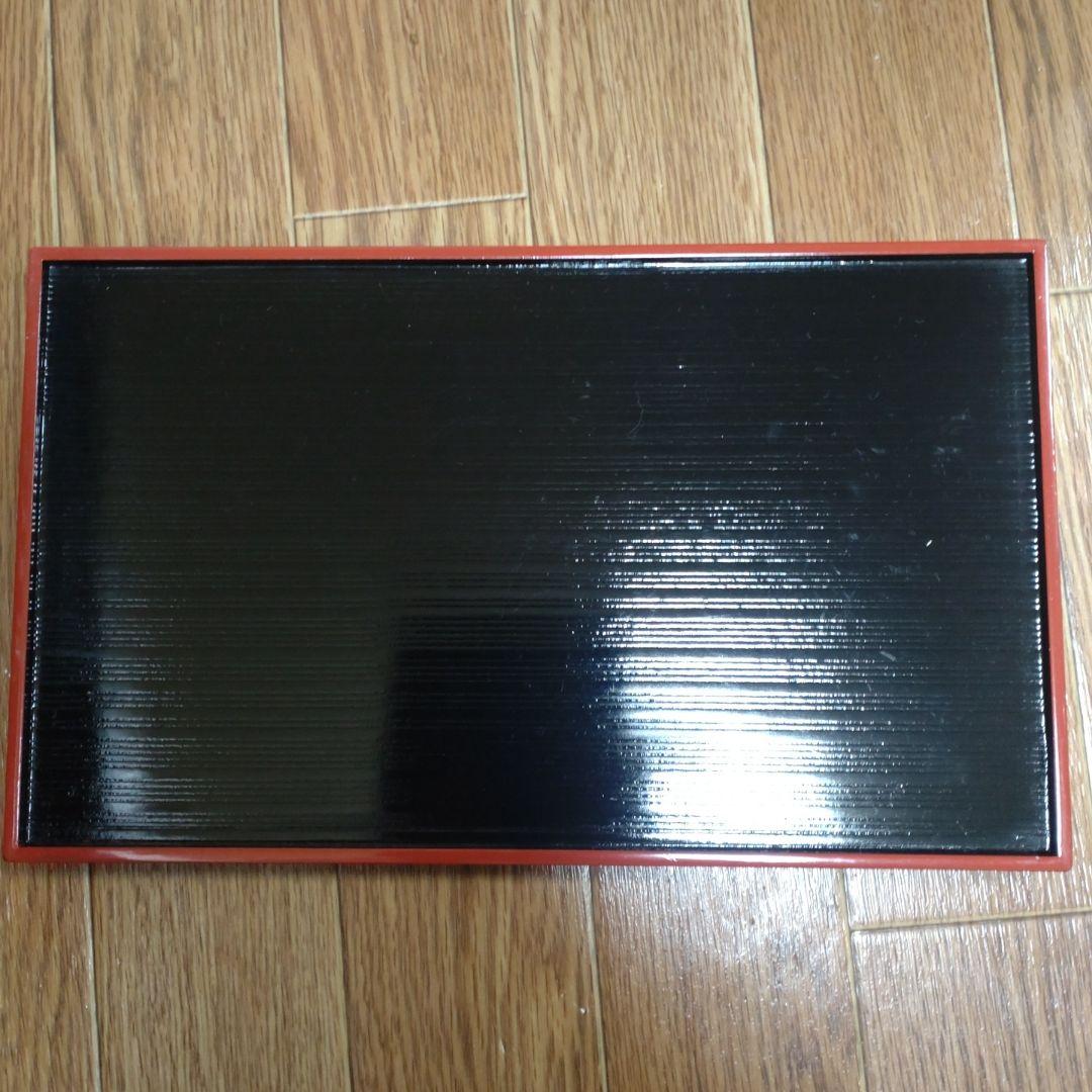 漆器 角盆 黒塗箱入り 朱色黒色両面 縁あり 5枚セット - メルカリ