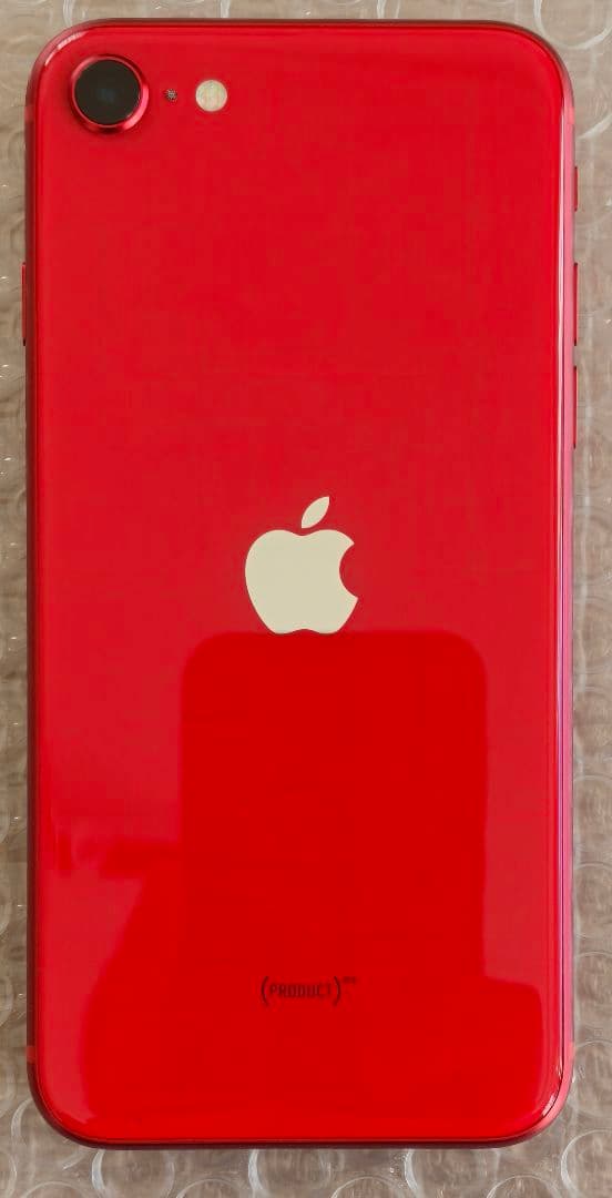 まあまあ美品　 iPhone SE (第2世代) 赤　SIMロックなし　64GB SIMロック解除済】【第2世代】au iPhoneSE 64GB レッド MHGR3J/A A2296