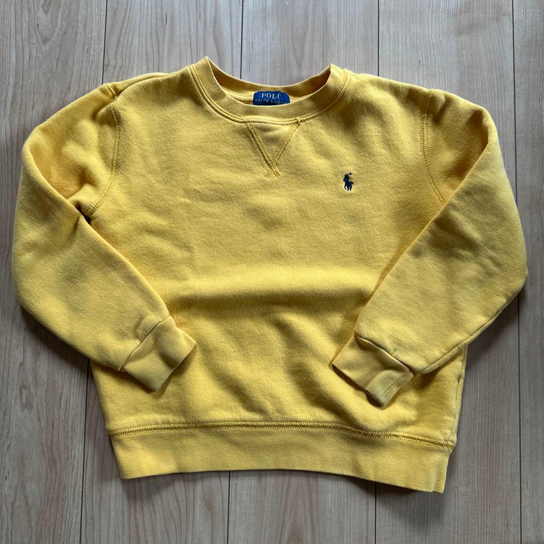 キッズ ポロラルフローレン スウェット イエロー - メルカリ