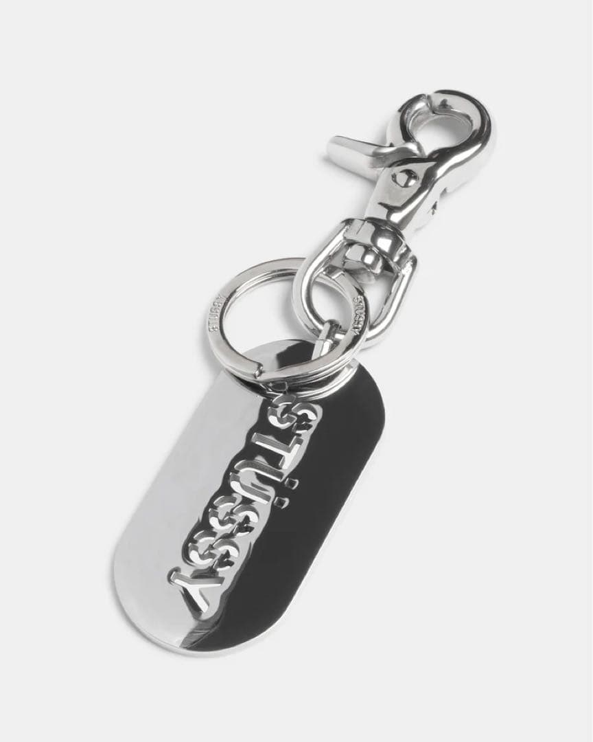 STUSSY 25SS METAL TAG KEYCHAIN SILVER - メルカリ