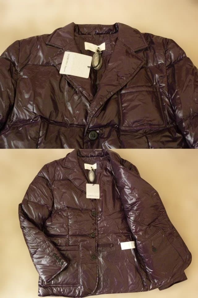 新品 希少 エルマノ・シェルビーノ 超軽量 本切羽 ダウンジャケット