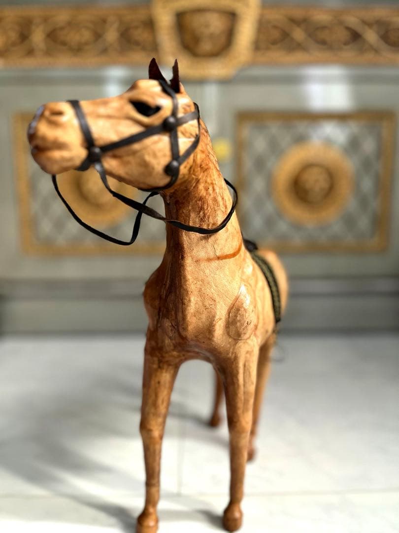 ヴィンテージ 馬 オブジェ レザー phigvel old joe RRL - メルカリ