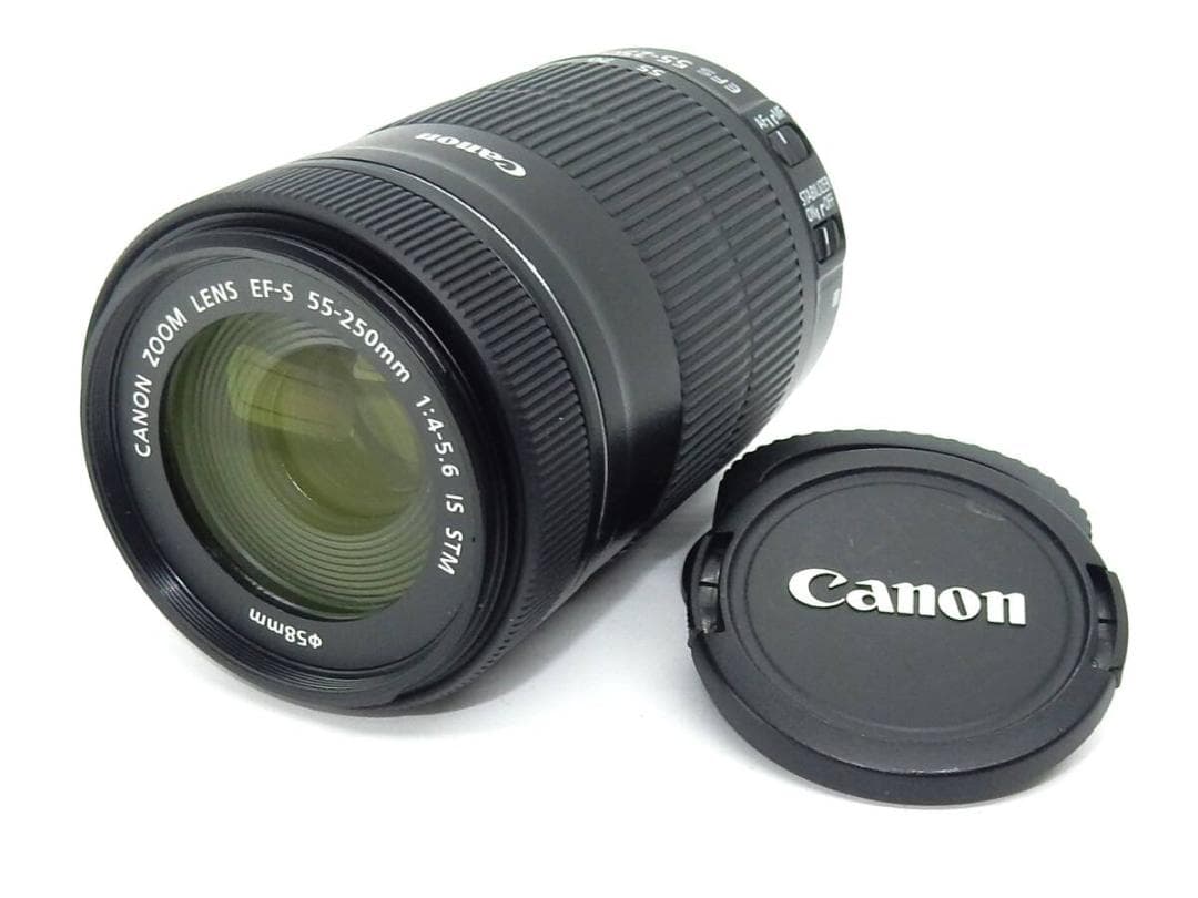 ★極上品★ CANON EF-S 55-250mm F4-5.6 IS STM Amazon.com : Canon EF-S 55-250mm F4-5.6 is STM, Telephoto, Black