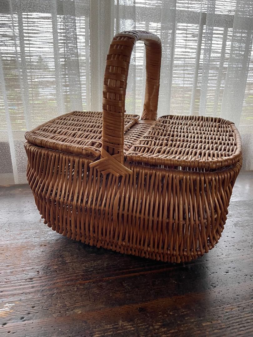 フランス アンティーク　籠　バスケット　パニエ フレンチカントリー パニエ フランスの古いかご バスケット フランスアンティーク