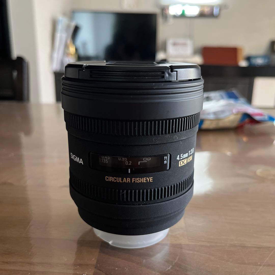 シグマ単焦点魚眼レンズ 4.5mm F2.8 EX DC ソニー用交換レンズ