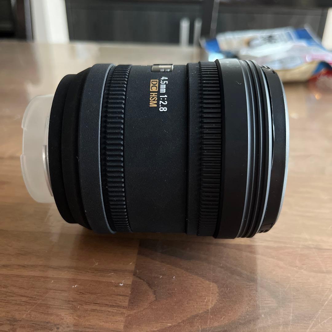シグマ単焦点魚眼レンズ 4.5mm F2.8 EX DC ソニー用交換レンズ