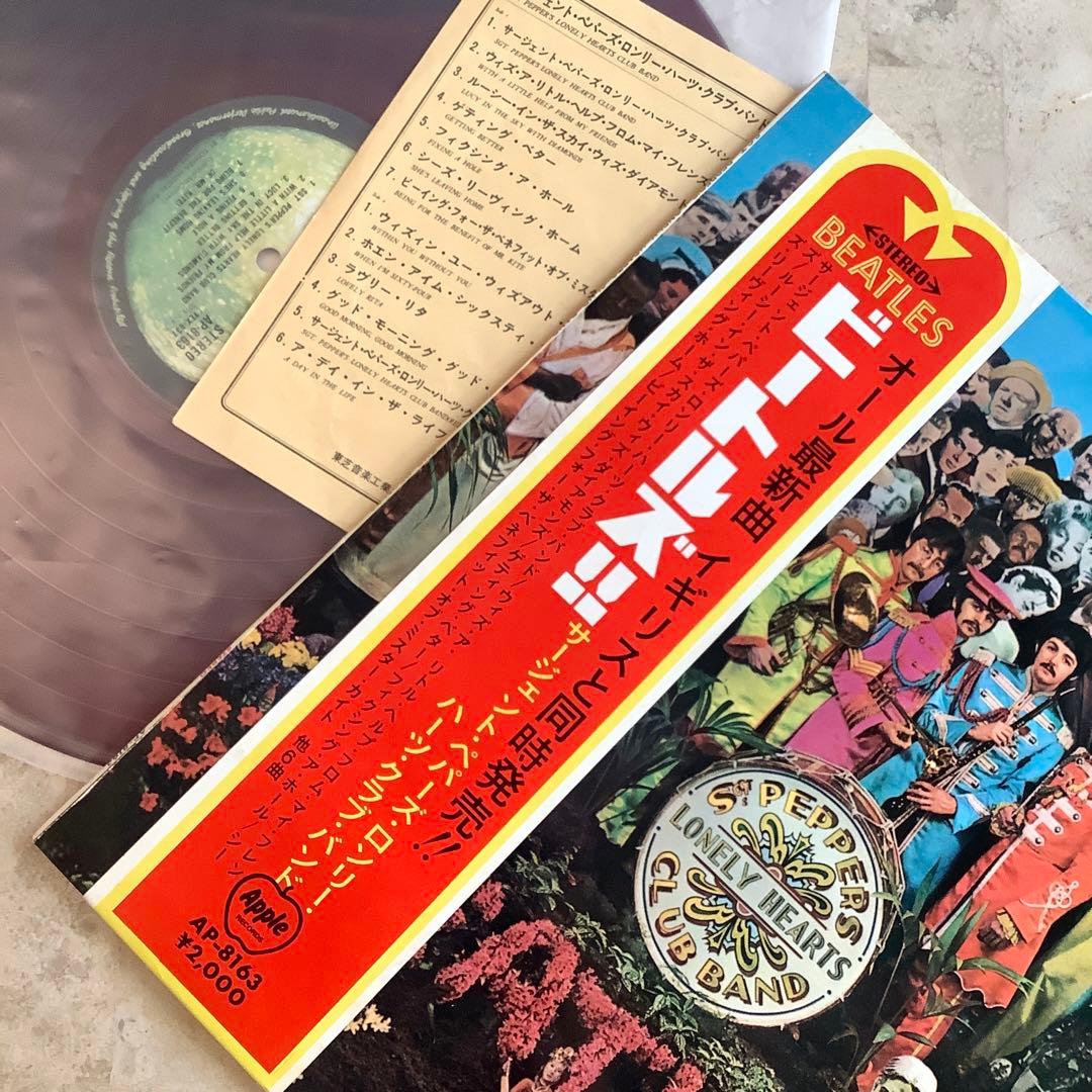 極美品!レア 赤盤1969年発売 曲目リスト付 帯付 補充票付 ビートルズ