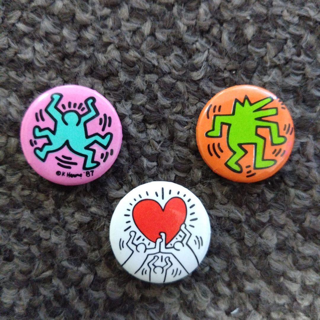 キースヘリング 缶バッチ 3個 - メルカリ