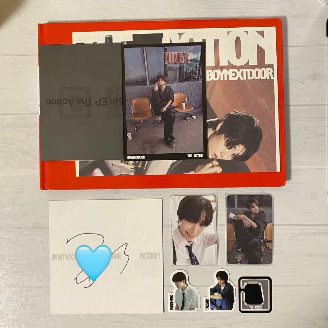 BOYNEXTDOOR Woonhak ウナクUS アメリカ 直筆サイン抜け無し BOYNEXTDOOR ボイネク ボネクド ウナク 直筆サイン - メルカリ