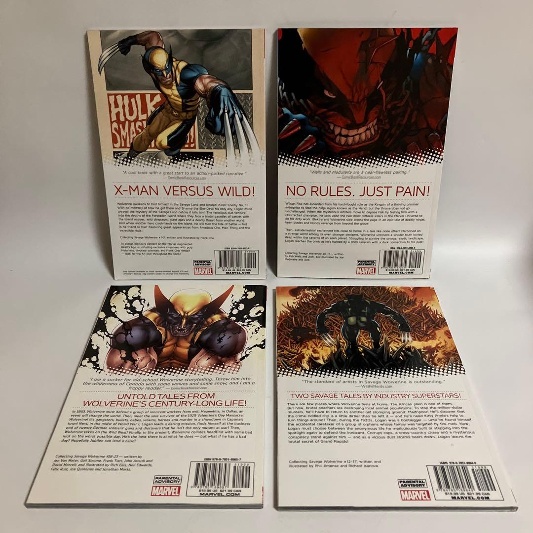 アメコミ サヴェッジ・ウルヴァリン 4巻セット 英語版