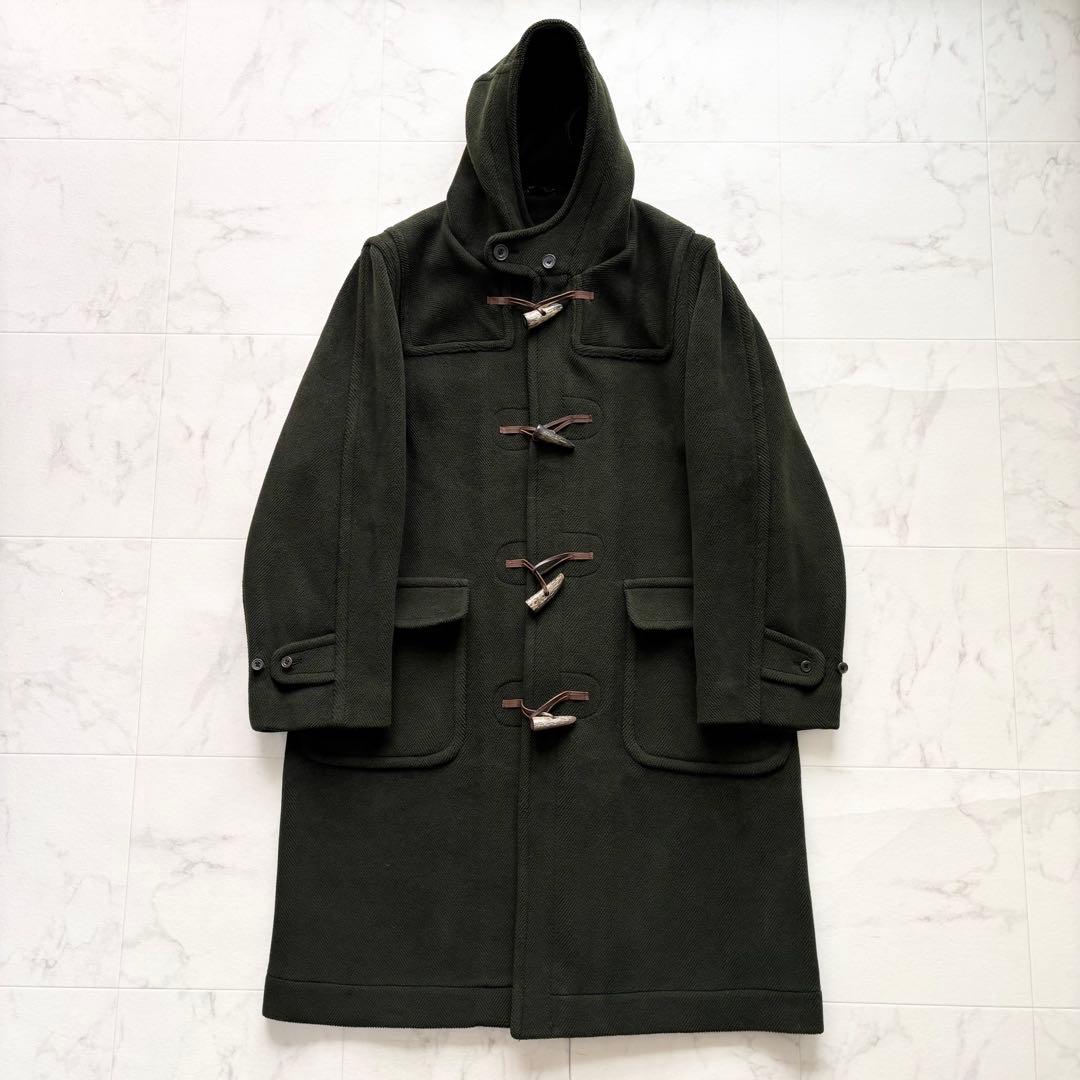 希少 インバーティア ダッフルコート 旧タグ ヘリンボーン ムーア