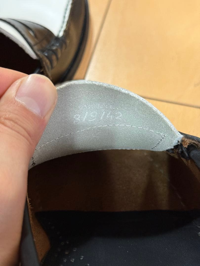 ghbass WEEJUNS ローファー白/黒 レザー 26.5cm　箱無し