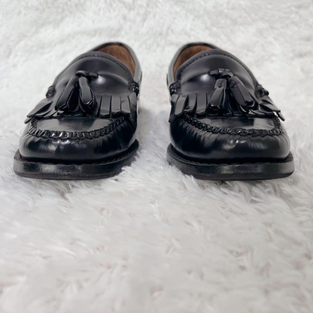 【未使用級】 G.H.BASS タッセルローファー 23.5cm フリンジ 本革