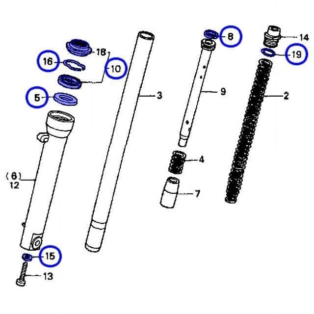 ホンダ純正 NS-1 フロントフォーク オーバーホールセット 新品 送料