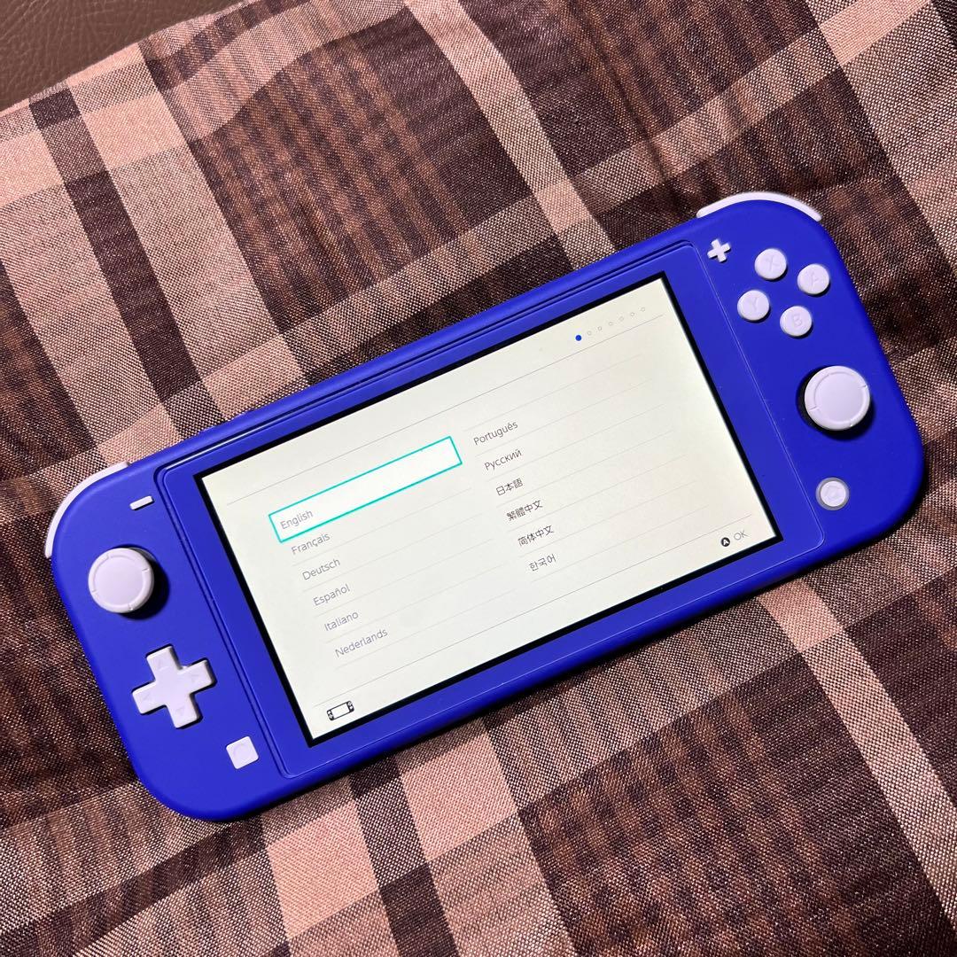 スイッチライト ブルー Switch LITE BLUE 箱付き - メルカリ