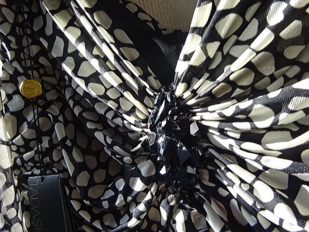 タダシショージ カシュクール ビジュー ブラウス