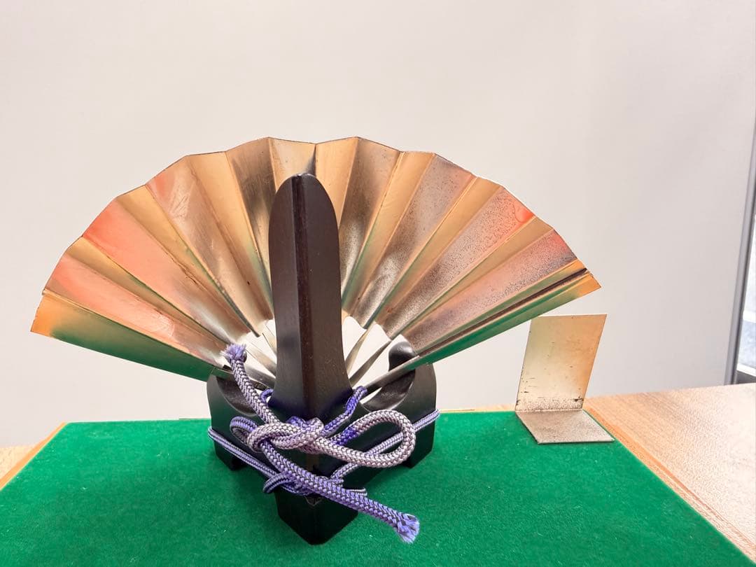 美品！ 秀雄作 松竹梅 純銀仕上げ 置物 工芸品 扇 5号 - メルカリ