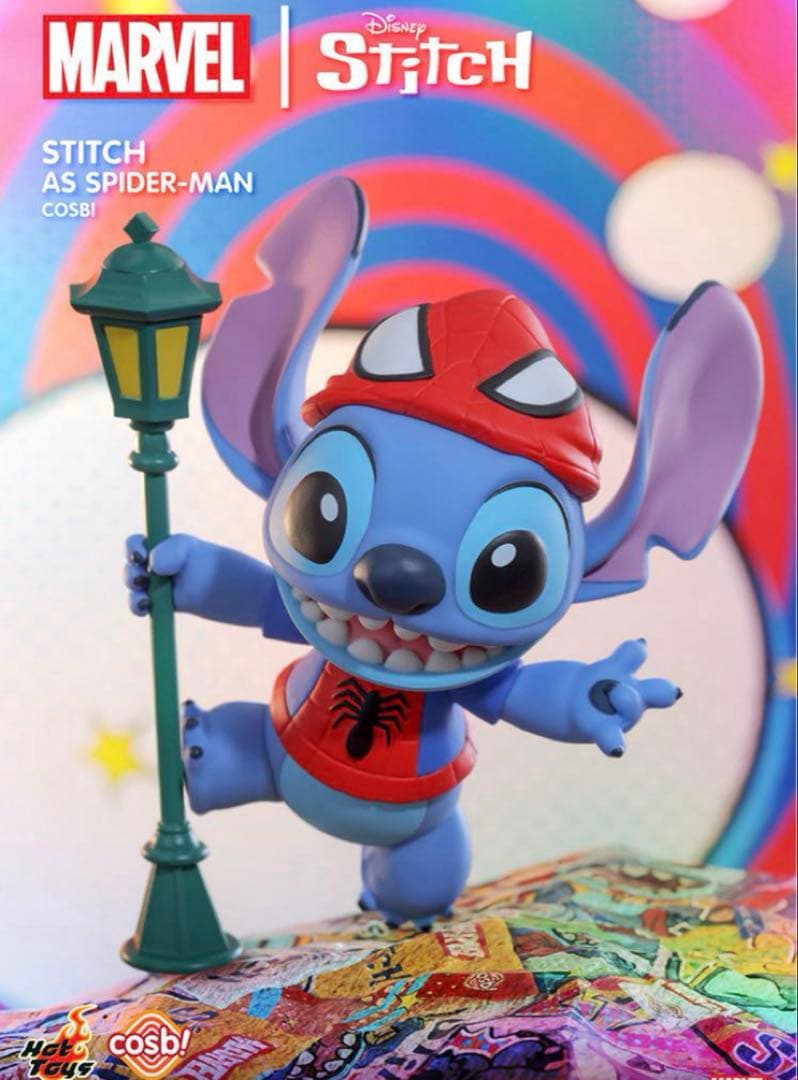 即購入歓迎】コスビ スティッチ×マーベル スパイダーマン - メルカリ