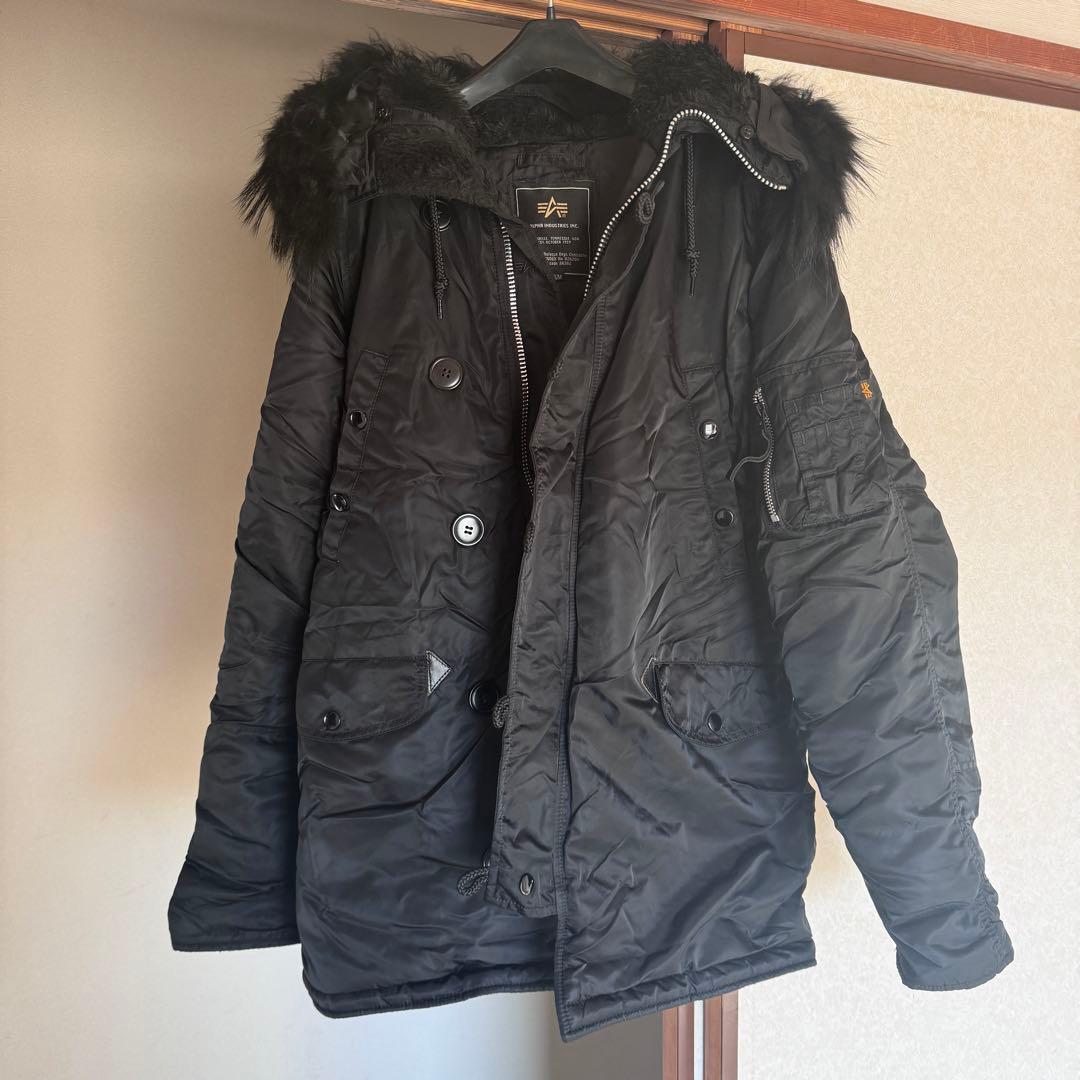 alpha industries N-3B Mサイズ Alpha Industries Men's N-3B Parka (XS, Black) at Amazon Men's