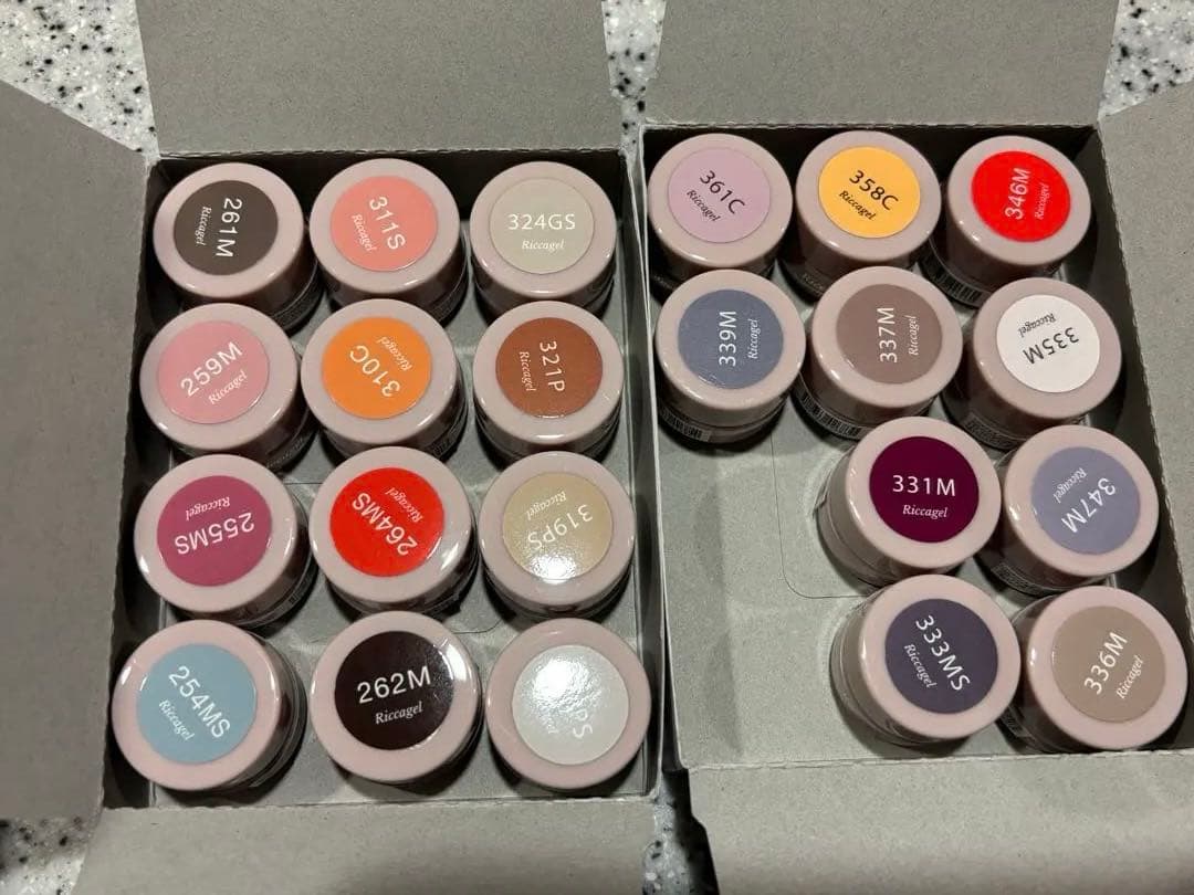 kakosan　　リッカジェル カラージェル　新品のみ77個　見本チップ付 13168693280798.jpg