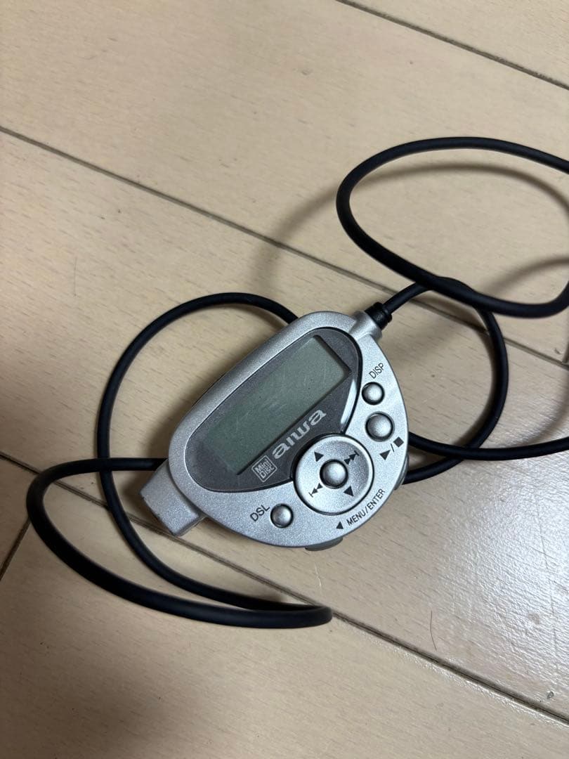 aiwa AI-MD1000 ポータブルMDプレーヤー ヒョウ柄