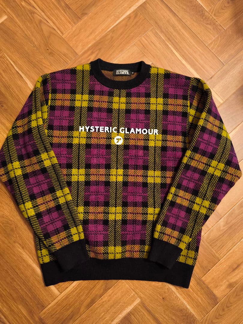 ヒステリックグラマー ニットセーター チェック HYSTERIC GLAMOUR HYSTERIC GLAMOUR / ヒステリックグラマー [ニット] /モロトフカクテル