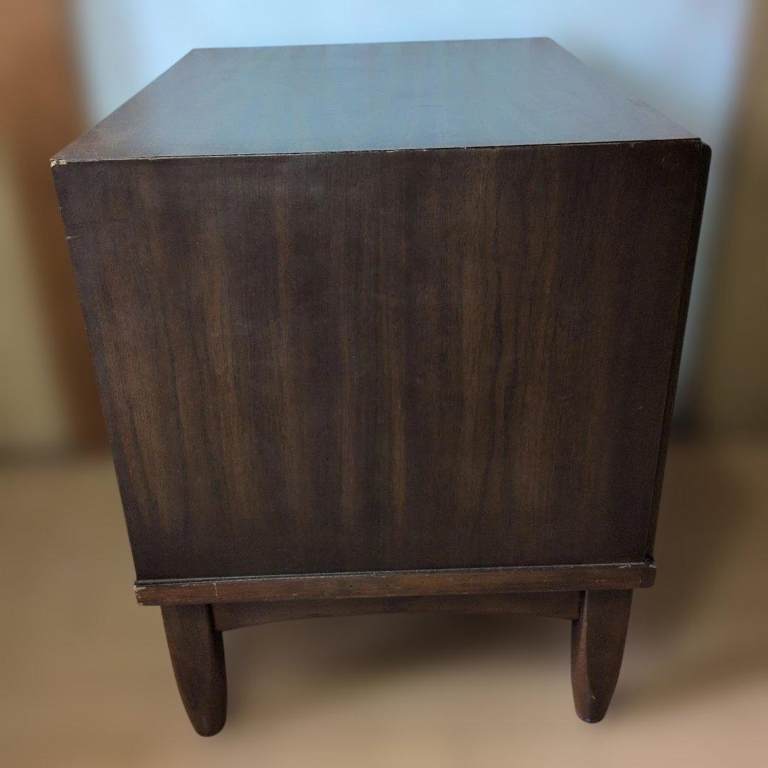 USA米軍放出家具ドレクセル サイドテーブル 引き出し付き - サイド