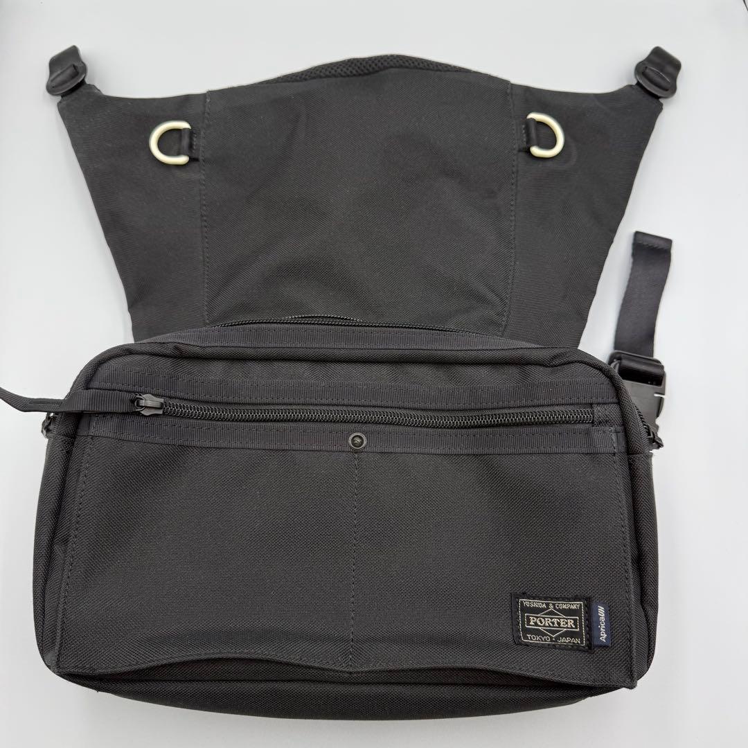 美品】PORTER×Aprica 抱っこひも付ショルダーバッグ コラボモデル